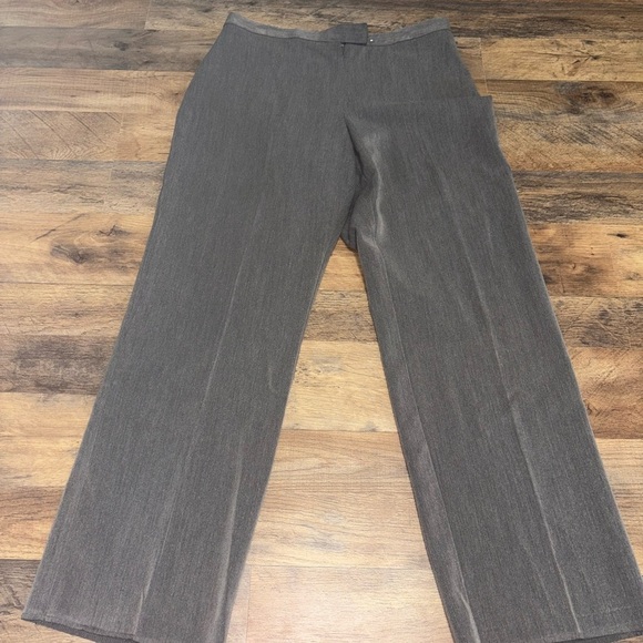 Sag Harbor Gray Wide-Leg Trousers – Women’s Dress Pants Classic Fit - Picture 2 of 6